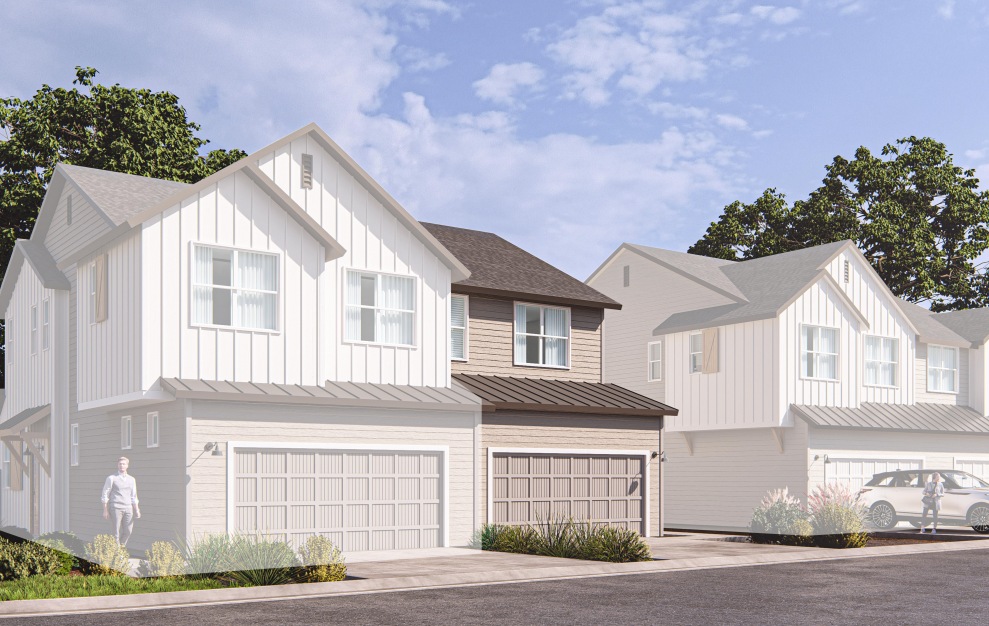 Bear - 2 bedroom floorplan layout with 2.5 baths and 1115 square feet. (Elevation 1A)