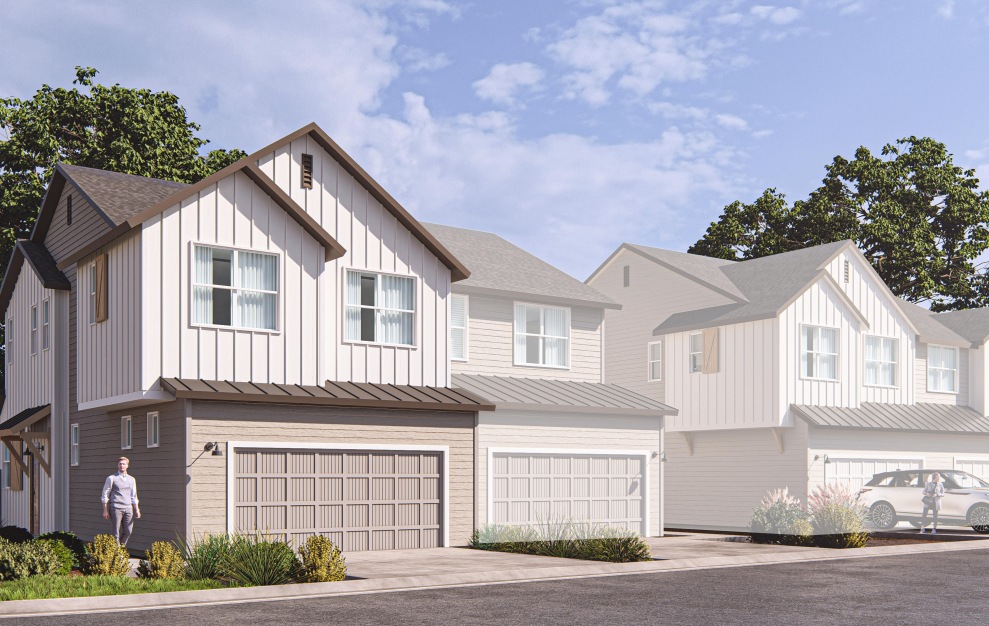 Haviland - 3 bedroom floorplan layout with 2.5 baths and 1330 to 1374 square feet. (Elevation 1A)