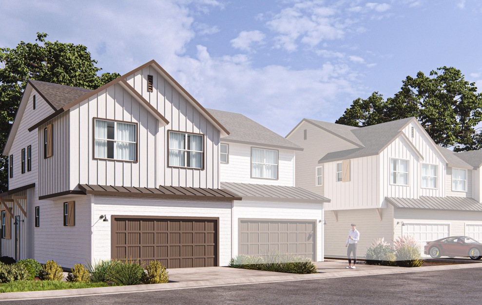 Haviland - 3 bedroom floorplan layout with 2.5 baths and 1330 to 1374 square feet. (Elevation 1B)
