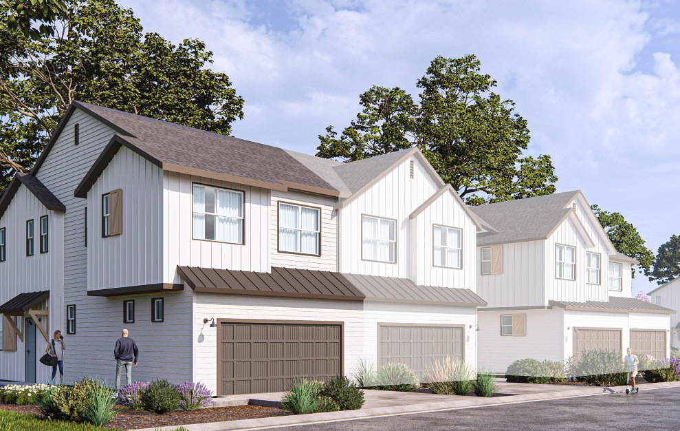 Haviland - 3 bedroom floorplan layout with 2.5 baths and 1330 to 1374 square feet. (Elevation 3A)