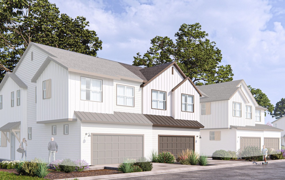 Haviland - 3 bedroom floorplan layout with 2.5 baths and 1330 to 1374 square feet. (Elevation 3A R)