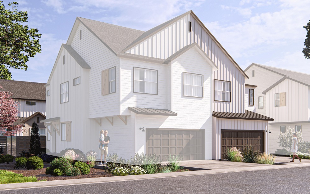 Red Feather - 4 bedroom floorplan layout with 2.5 bathrooms and 1606 square feet (Elevation 2B)