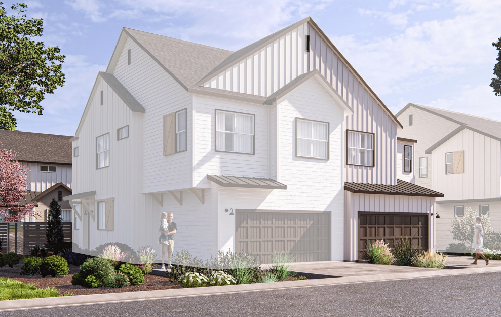 Red Feather - 4 bedroom floorplan layout with 2.5 baths and 1606 square feet. (Elevation 2B)